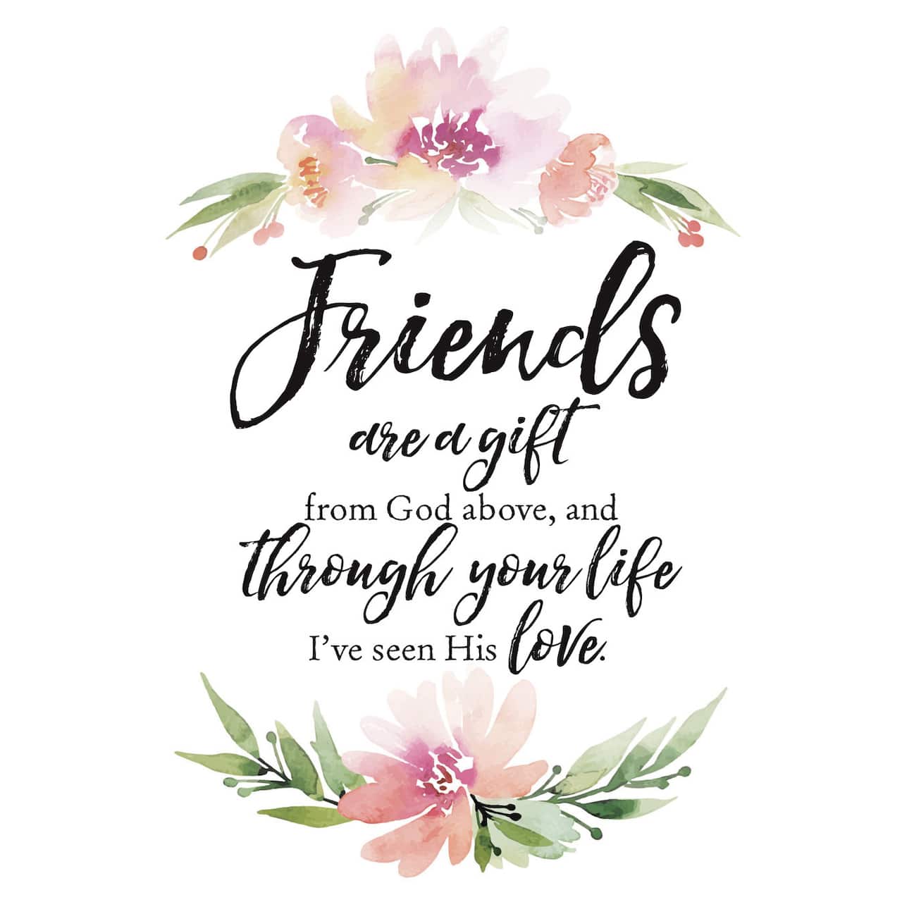 Woodland Grace Series Friends Are A Gift Wood Plaque With Easel